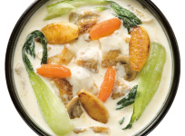 若鶏もも肉のりんご酢風味クリーム煮