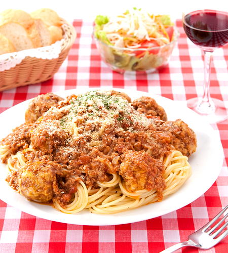 ミートボール入りスパゲティミートソース