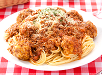 ミートボール入りスパゲティミートソース